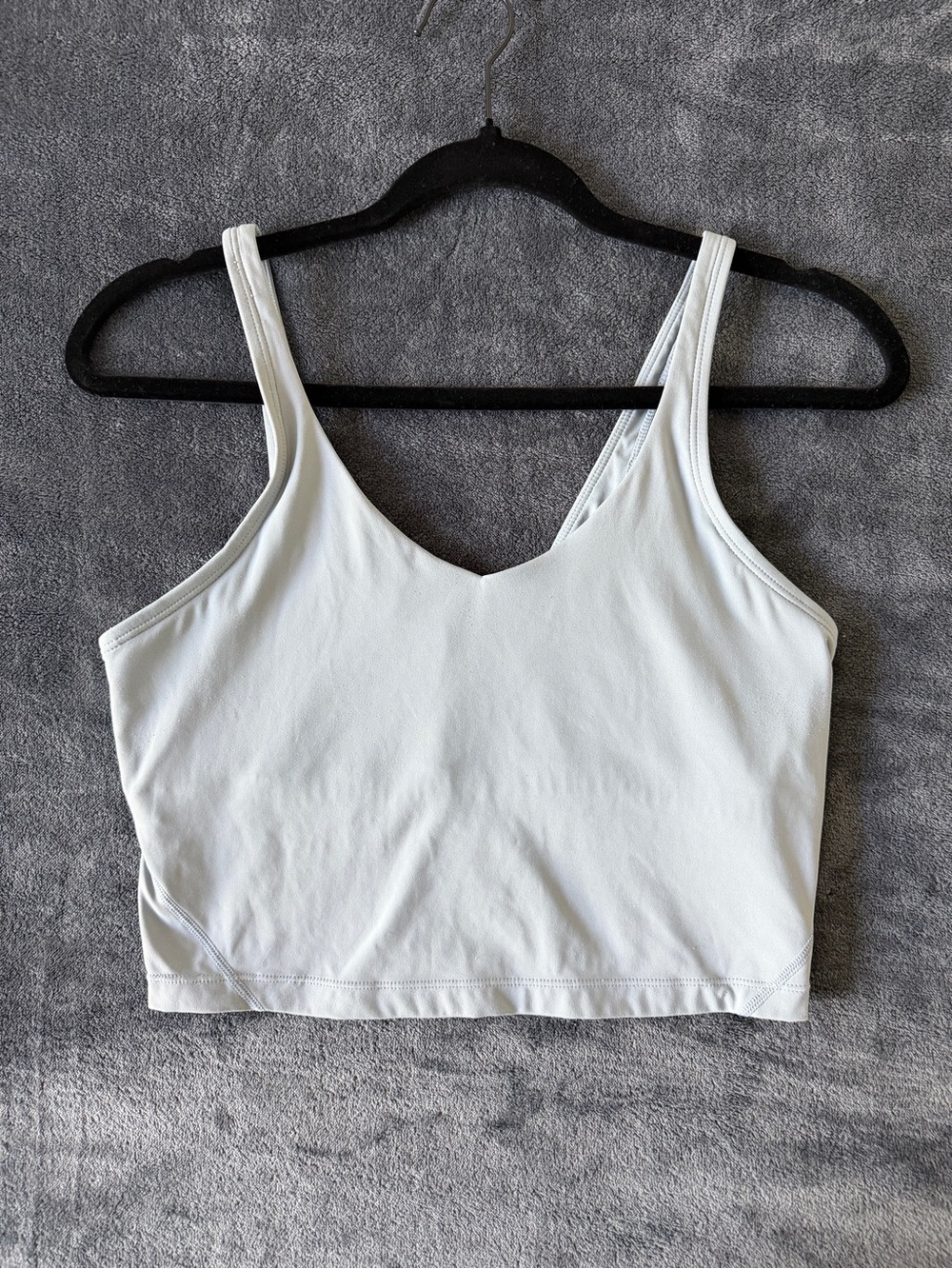 ✨Scoop-Neck Light Blue Active Crop Tank
